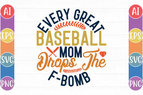 Baseball Mom Graphics for Crafts