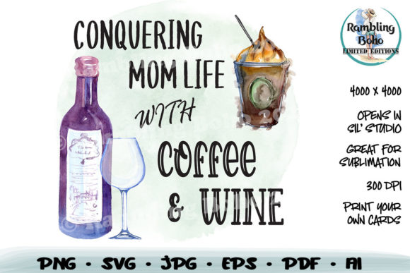 Conquering Mom Life Graphics for Crafts
