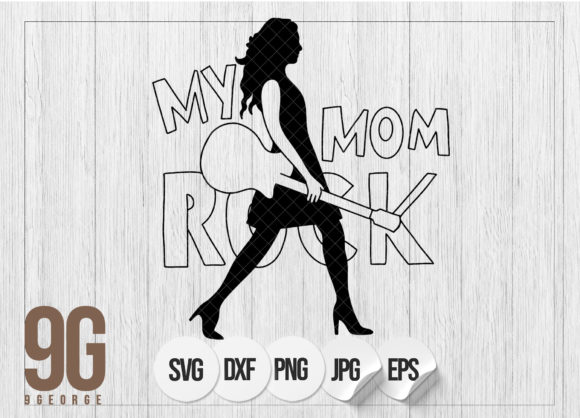 Graphics for Crafts: Reviewing My Mom Rock Mothers Day Quotes Design.