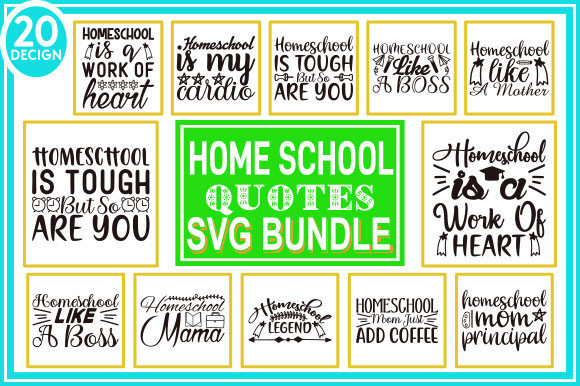 Homeschool Mom Quotes Graphics for Crafts
