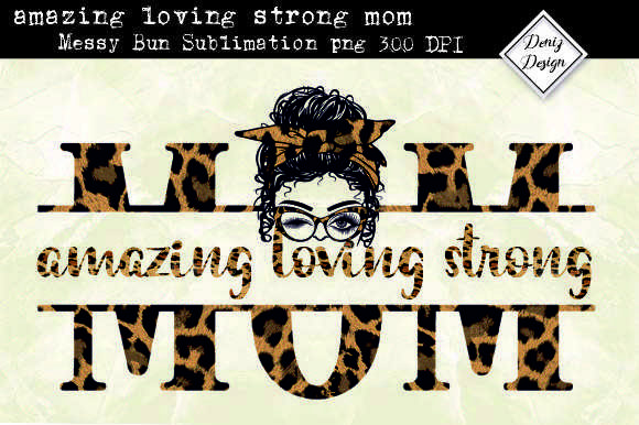 Mom Leopard Graphics for Crafts