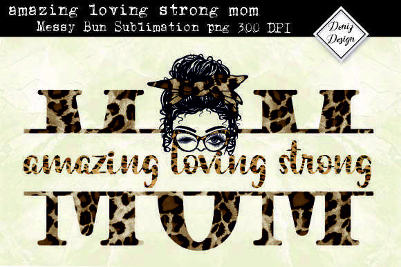 Mom Leopard Sublimation: Graphics for Crafts