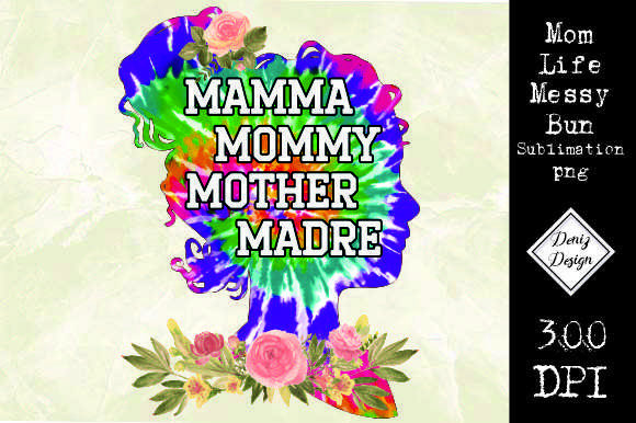 Mom Life Bun Graphics for Crafts