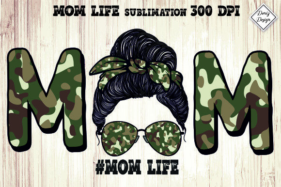 Mom Life Camo Boy Graphics for Crafts
