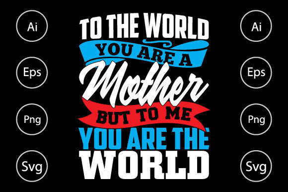 Mother Typography Graphics for Crafts