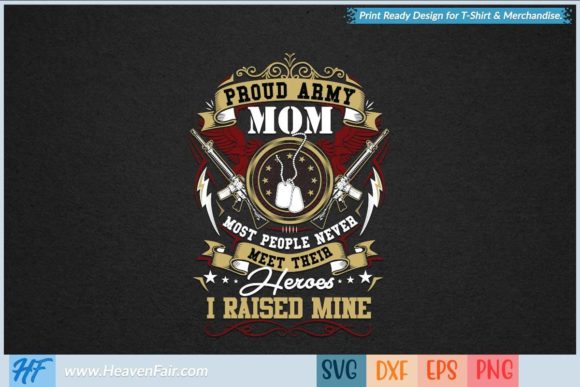 Proud Army Mom Graphics for Crafts