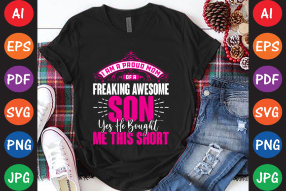 Proud Mom Graphics for Crafts Marketing