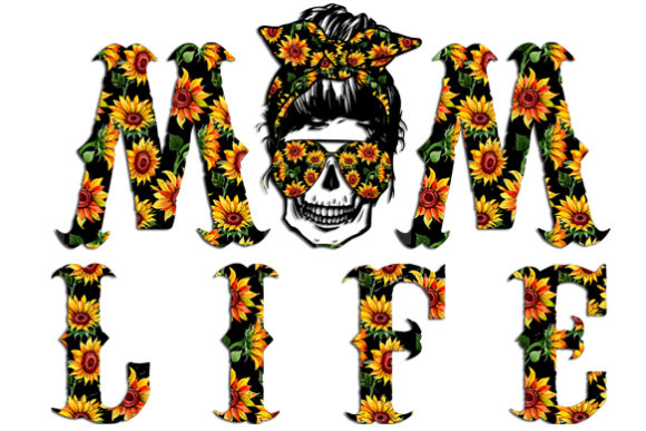 Skull Mom Graphics for Crafts